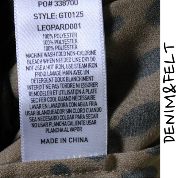 GOOD AMERICAN Leopard Keyhole Blouse | EUC!!🤎🖤🤎🖤 - Picture 10 of 15